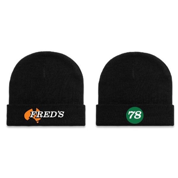 Fred’s Black Roll Up Beanie