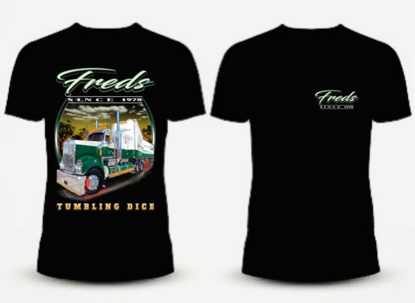 Fred's FLAT50 Tee - Fred's Interstate Transport